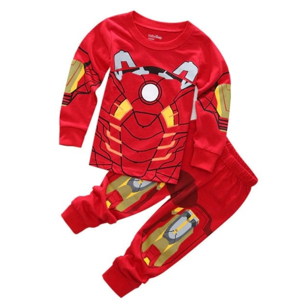 Roter Iron Man-Pyjama für Jungen in sehr hoher Qualität und mit modischem Design