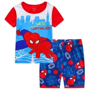 Spiderman Sommerpyjama aus Baumwolle für Jungen in sehr hoher Qualität und Mode