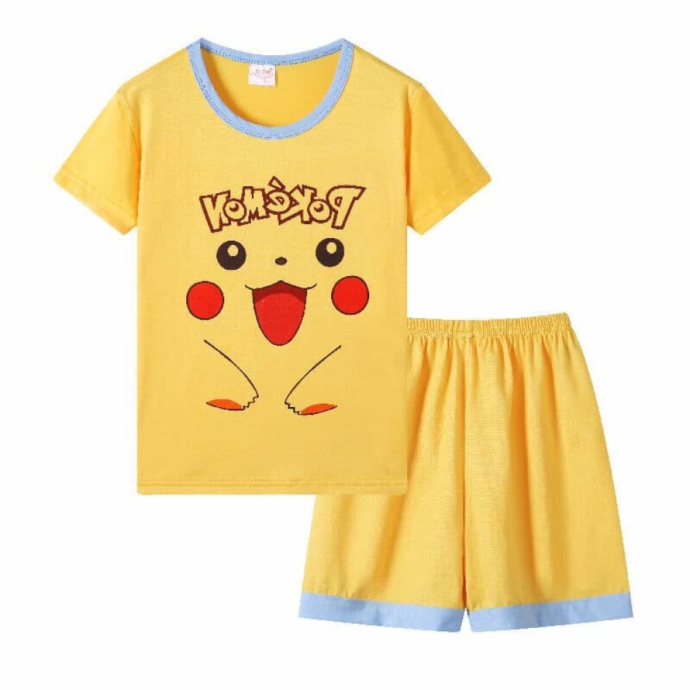 Modischer Pikachu-Pokémon-Pyjama für Jungen in Gelb