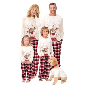 Weihnachtspyjama-Set für die Familie Rentier sehr hohe Qualität und Mode