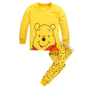 Pyjama-Set aus Baumwolle Winnie the Pooh in modischem Gelb