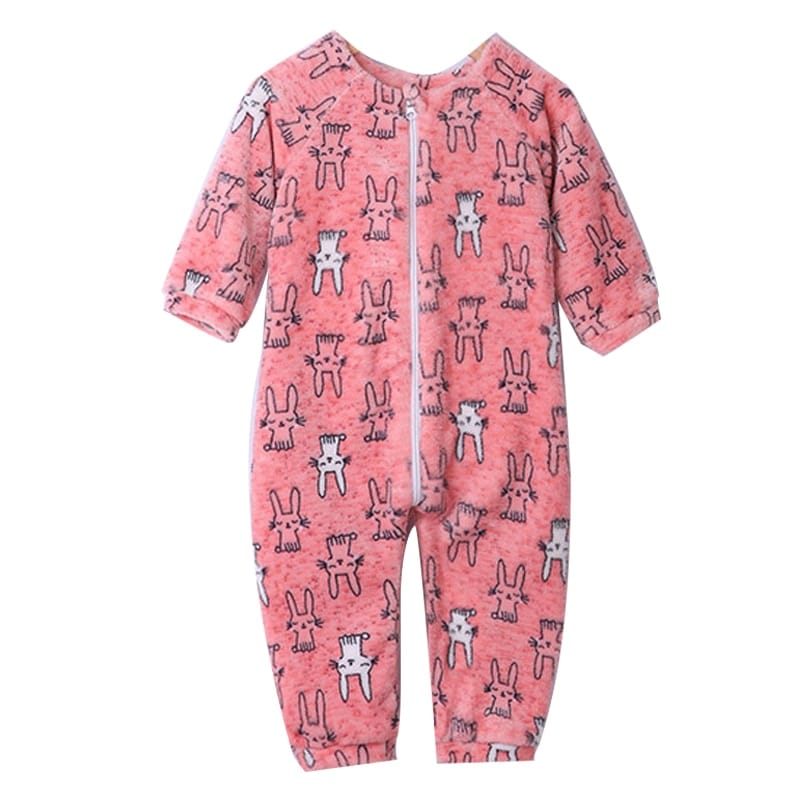 VERTBAUDET 2er Pack Samt-Schlafanzüge Für Mädchen Mit Tiermotiven